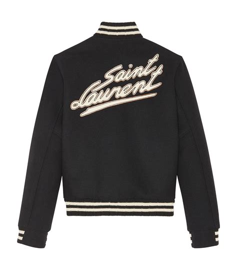 saint laurent baseball jacket replica|Saint Laurent Bomber Jackets .